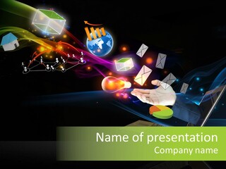 Abstract Virtual Future PowerPoint Template