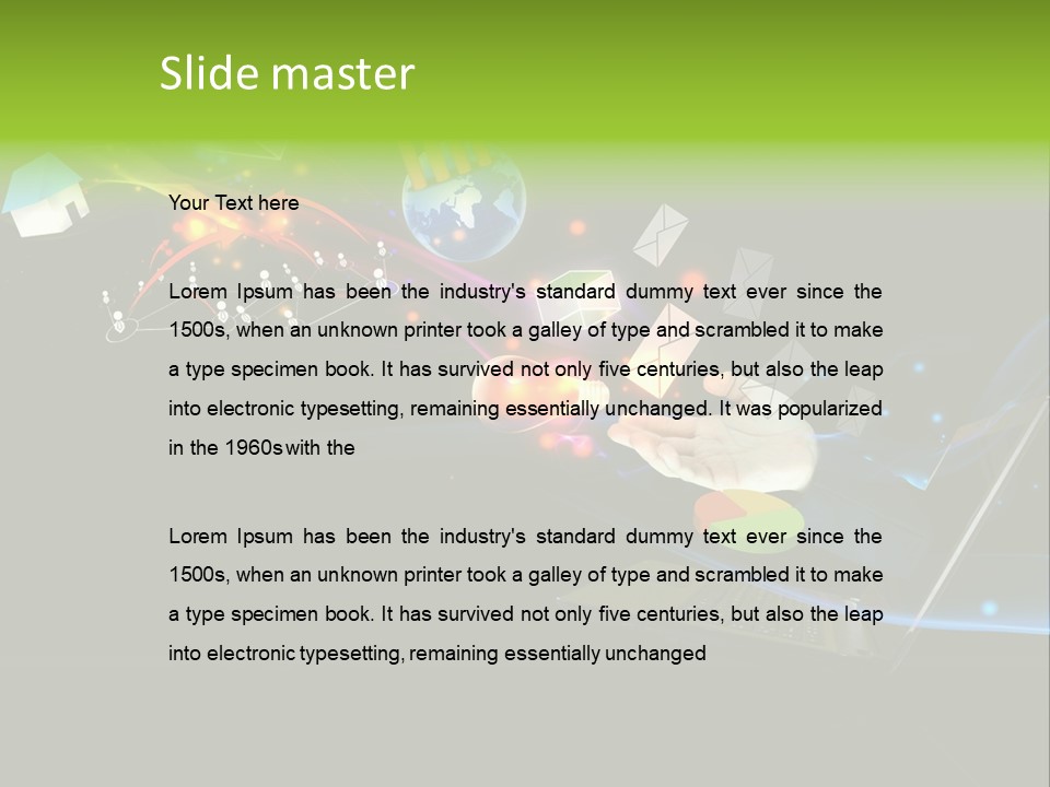 Abstract Virtual Future PowerPoint Template