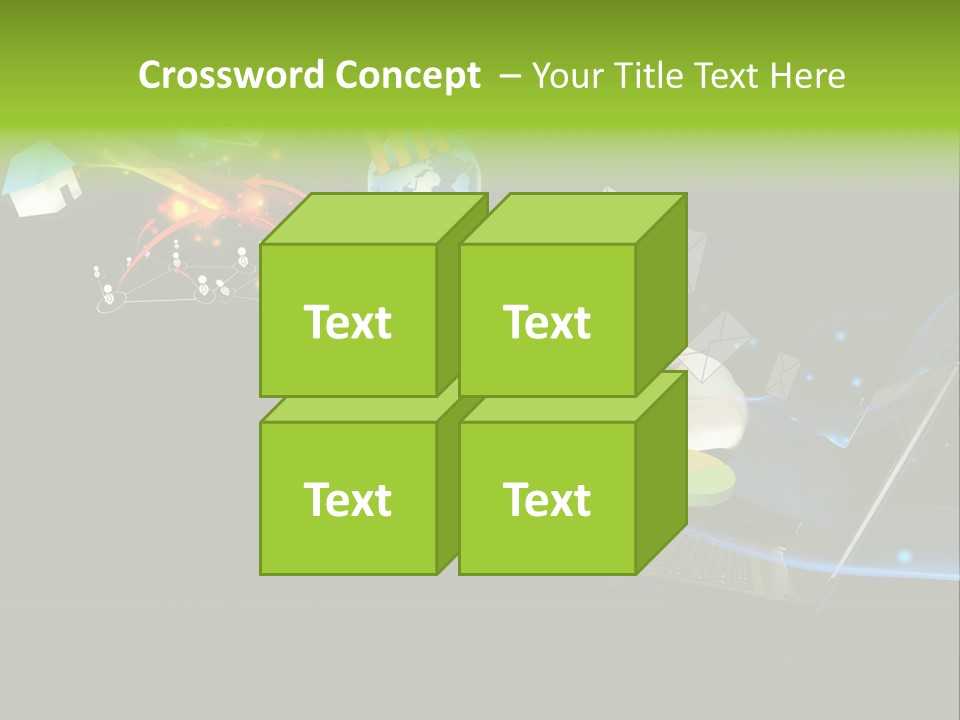 Abstract Virtual Future PowerPoint Template