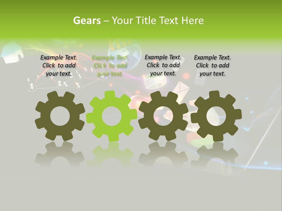 Abstract Virtual Future PowerPoint Template