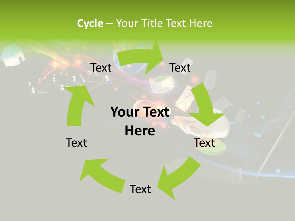 Abstract Virtual Future PowerPoint Template