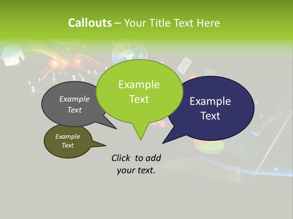 Abstract Virtual Future PowerPoint Template