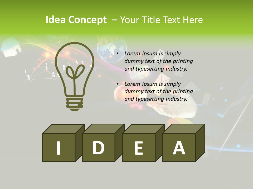 Abstract Virtual Future PowerPoint Template