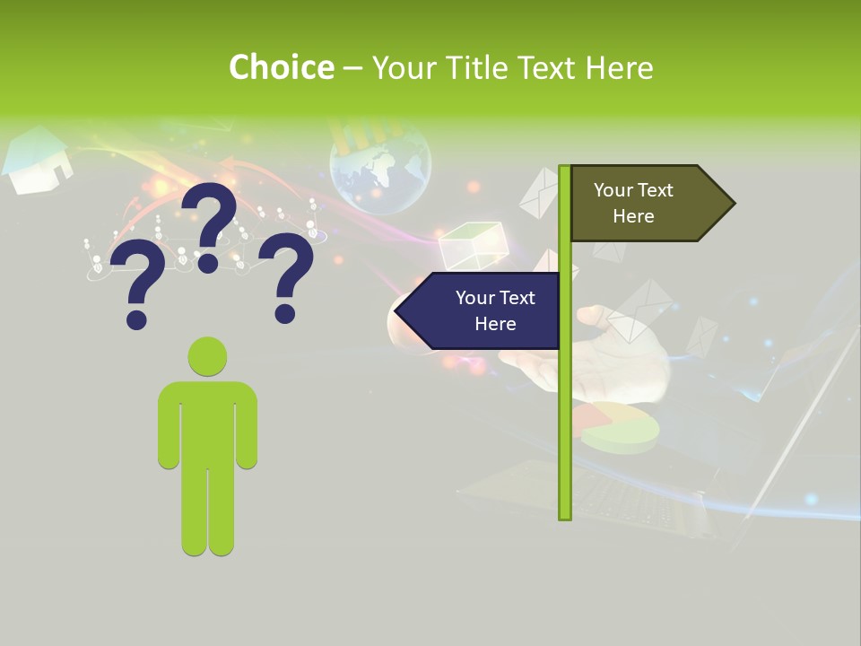 Abstract Virtual Future PowerPoint Template