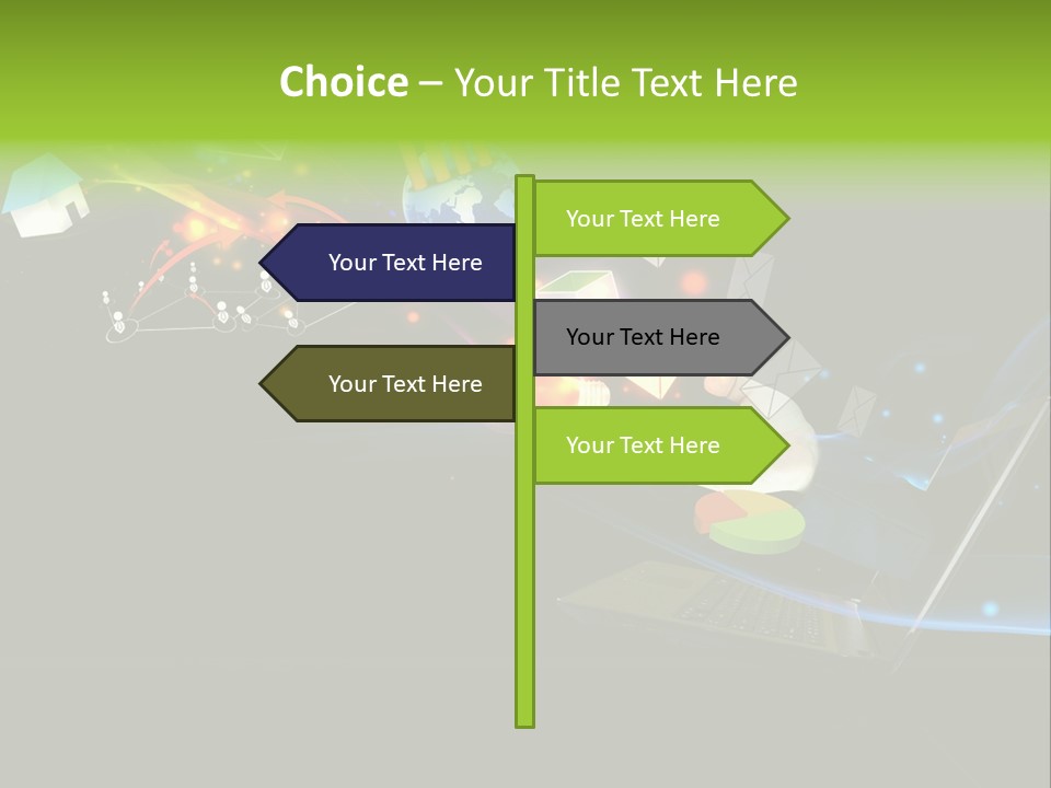 Abstract Virtual Future PowerPoint Template