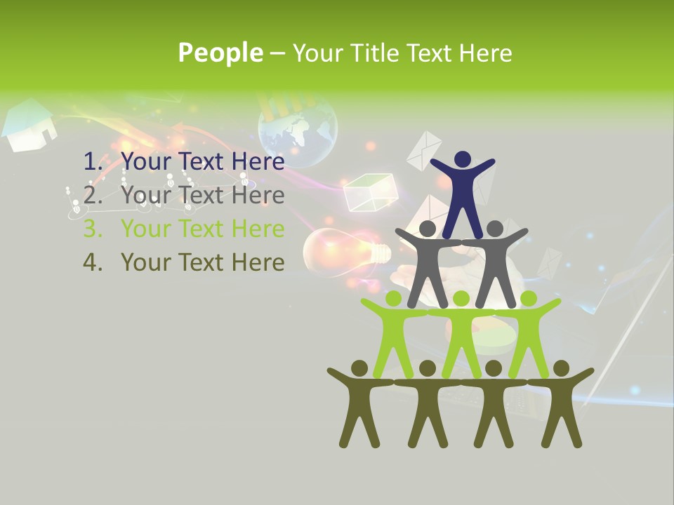 Abstract Virtual Future PowerPoint Template