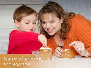 Christmas Child Lifestyle PowerPoint Template