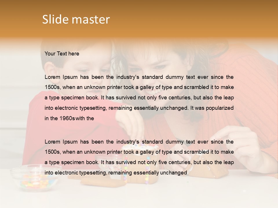 Christmas Child Lifestyle PowerPoint Template