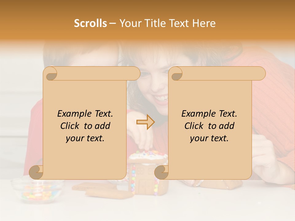 Christmas Child Lifestyle PowerPoint Template