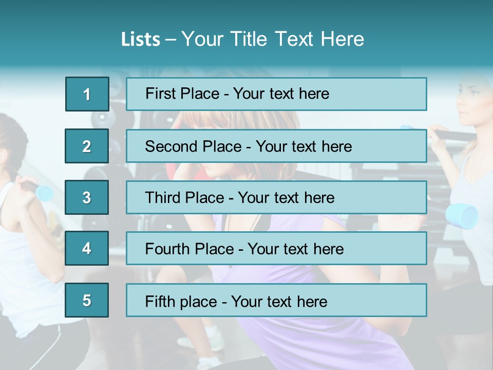 Fitness Effort People PowerPoint Template