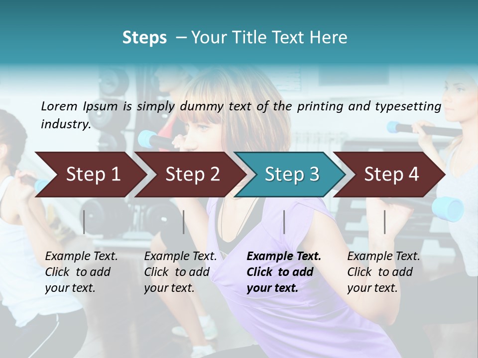 Fitness Effort People PowerPoint Template
