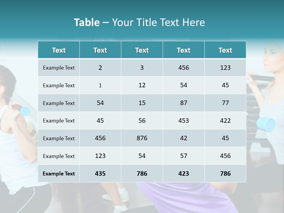Fitness Effort People PowerPoint Template