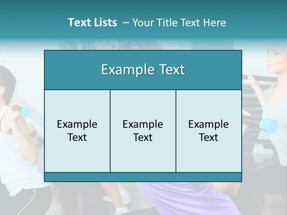 Fitness Effort People PowerPoint Template