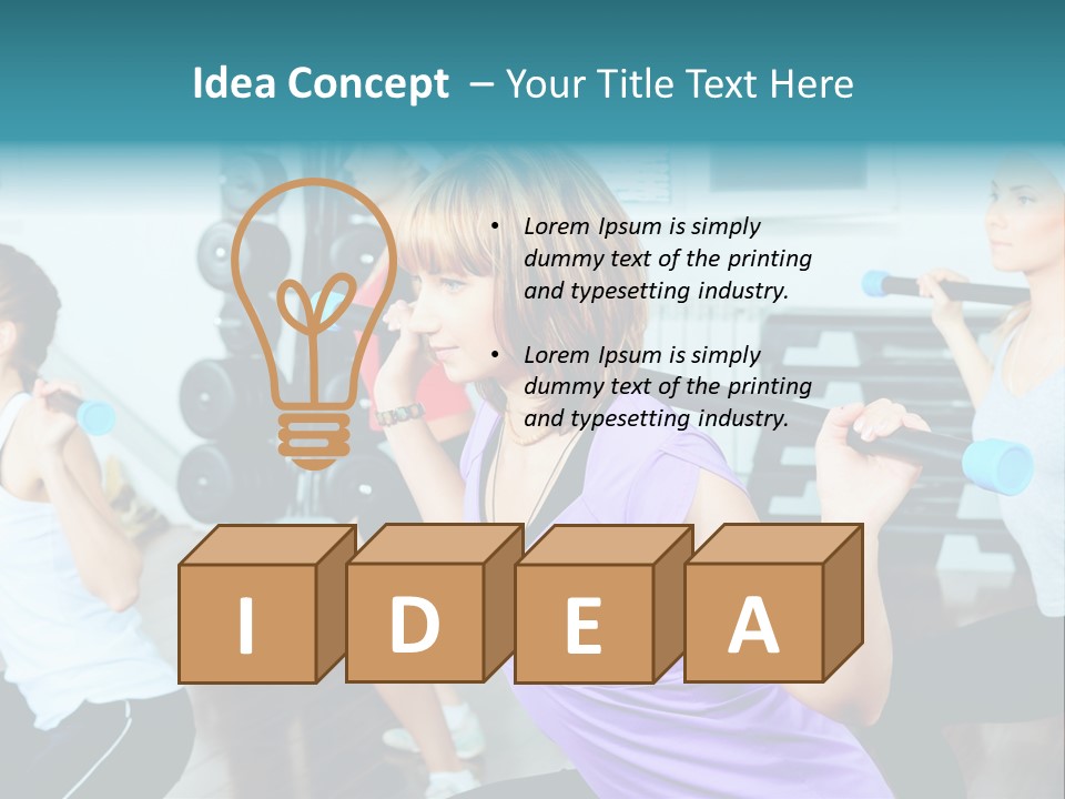 Fitness Effort People PowerPoint Template