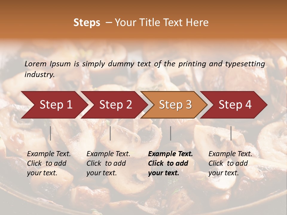 Tapas Mushroom Country PowerPoint Template