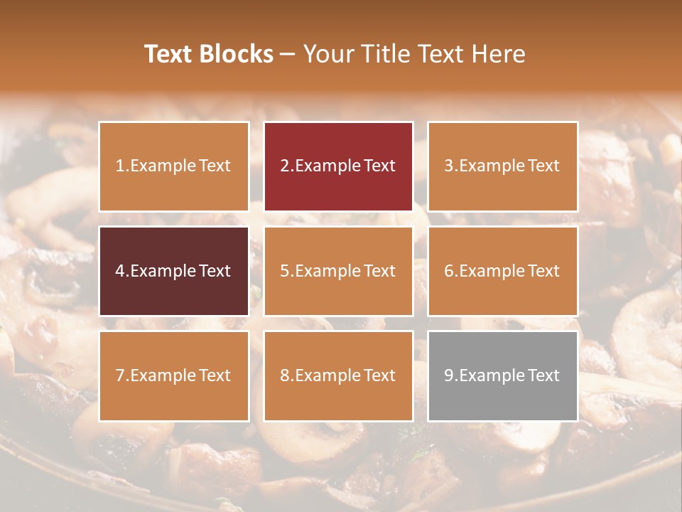 Tapas Mushroom Country PowerPoint Template