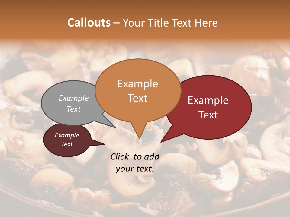 Tapas Mushroom Country PowerPoint Template