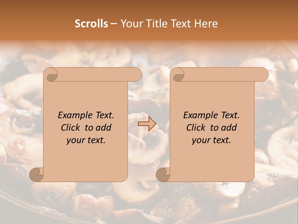 Tapas Mushroom Country PowerPoint Template