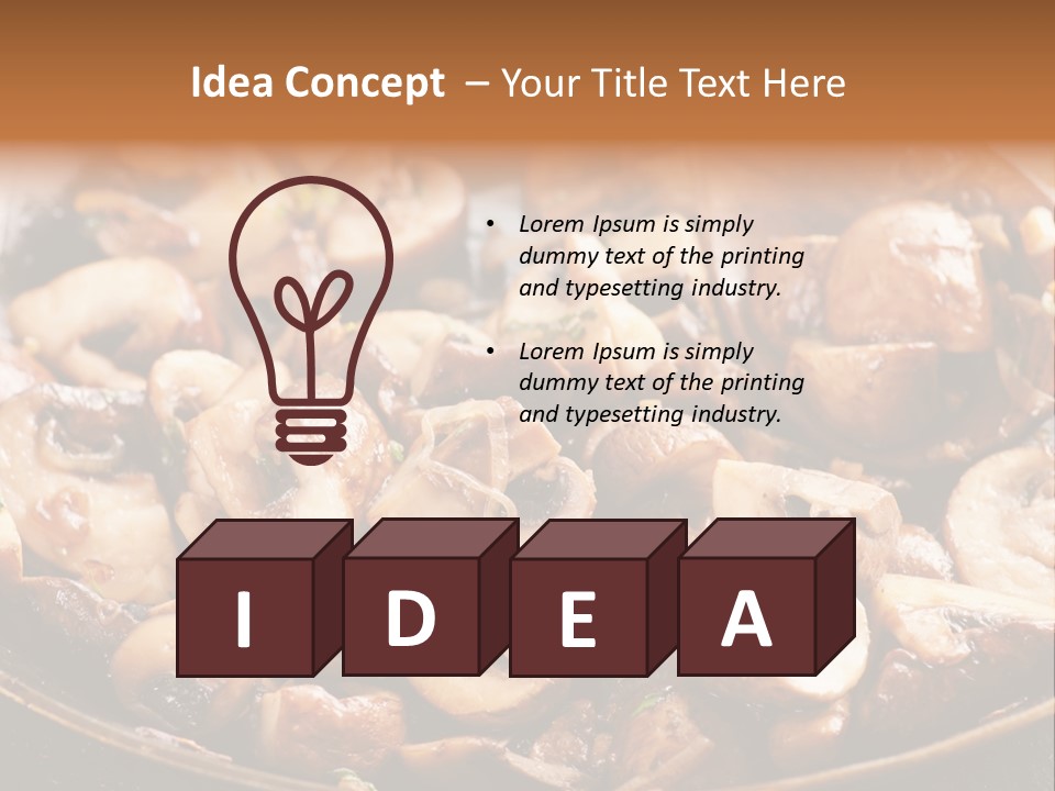 Tapas Mushroom Country PowerPoint Template