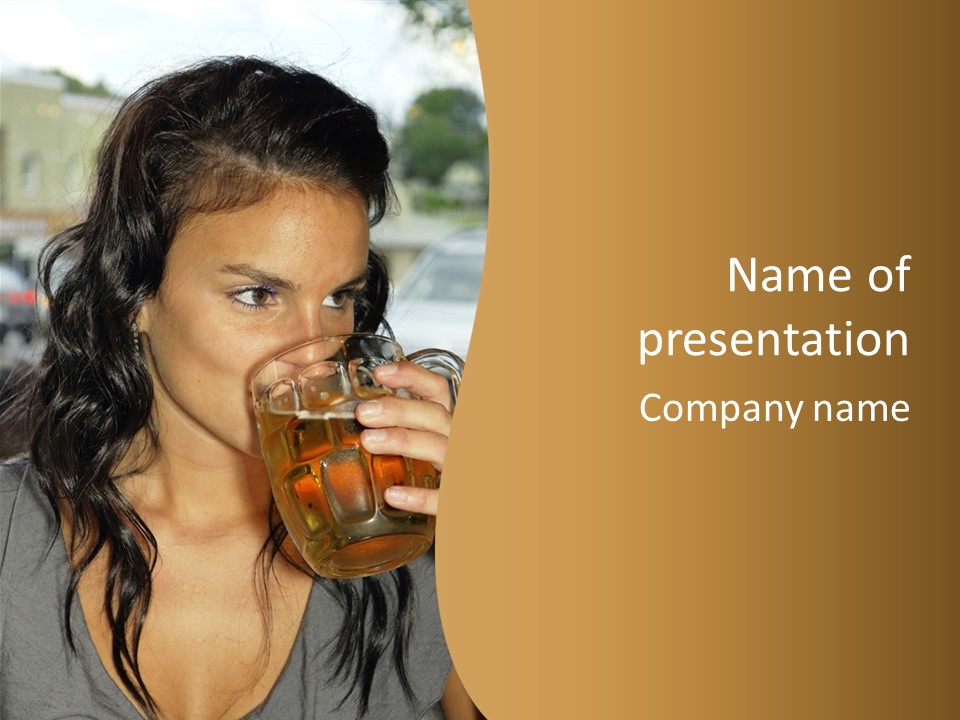 Bock Pub Intoxicated PowerPoint Template
