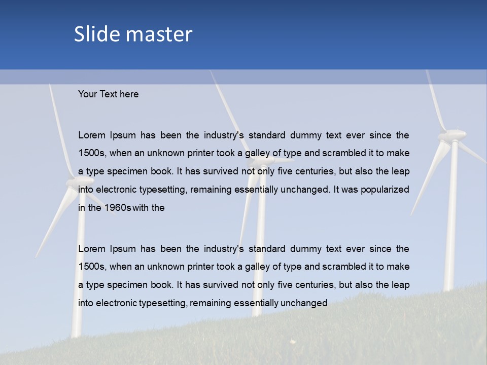 Wind Supply Nature PowerPoint Template