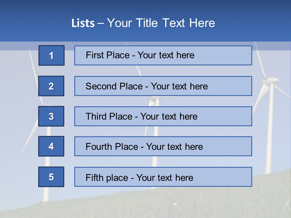 Wind Supply Nature PowerPoint Template