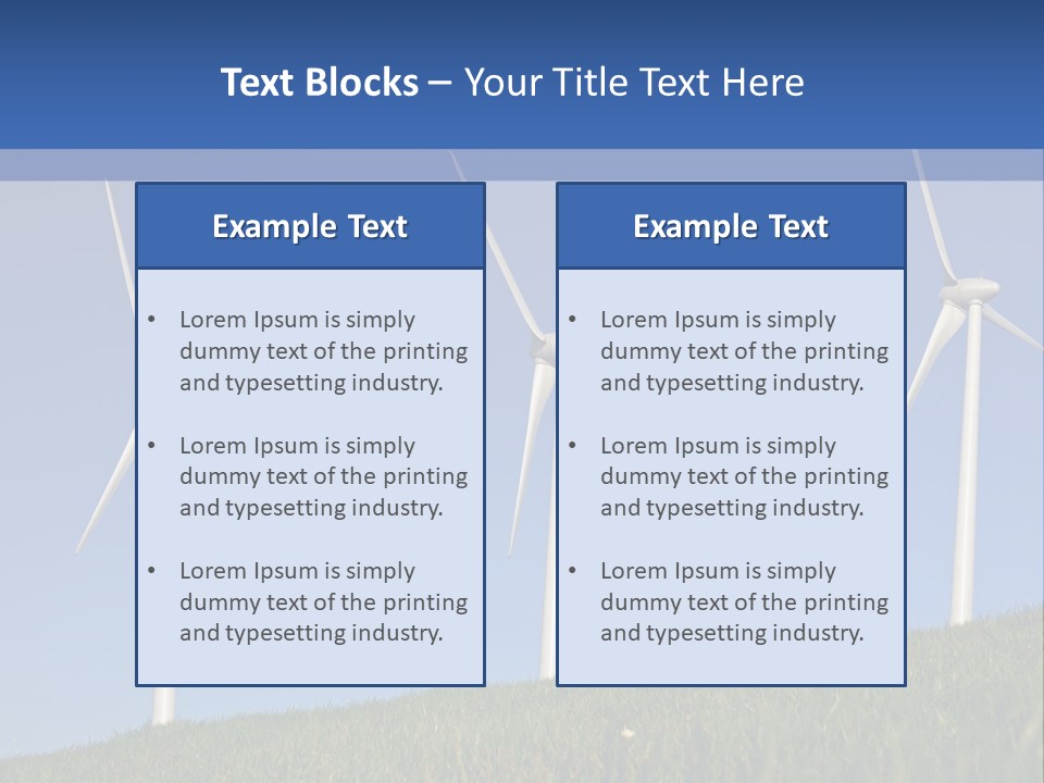 Wind Supply Nature PowerPoint Template