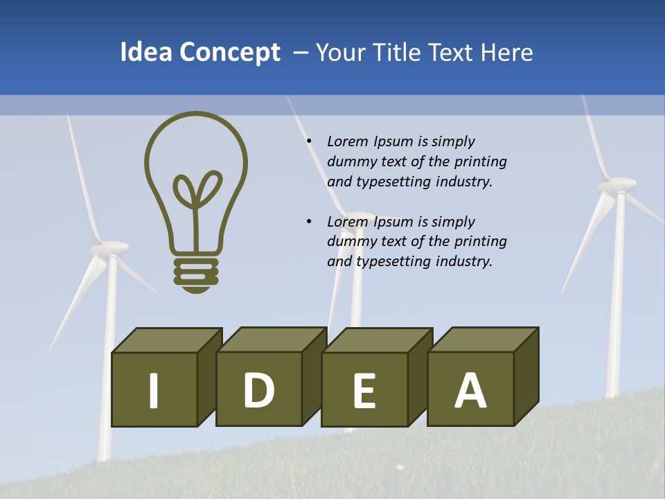 Wind Supply Nature PowerPoint Template