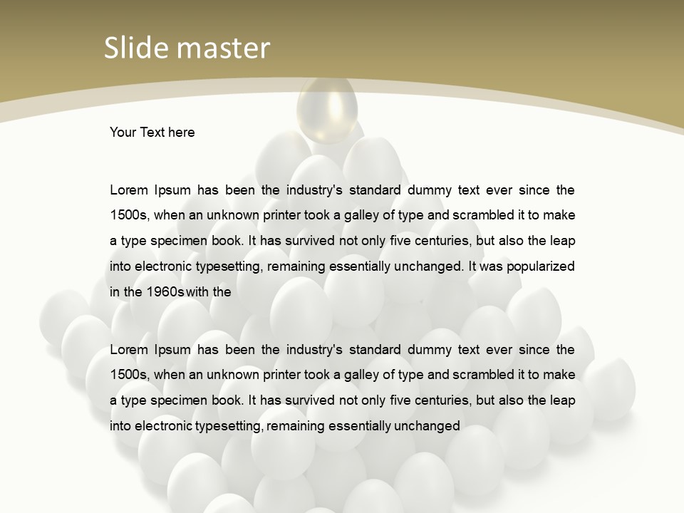 Business Individuality Food PowerPoint Template