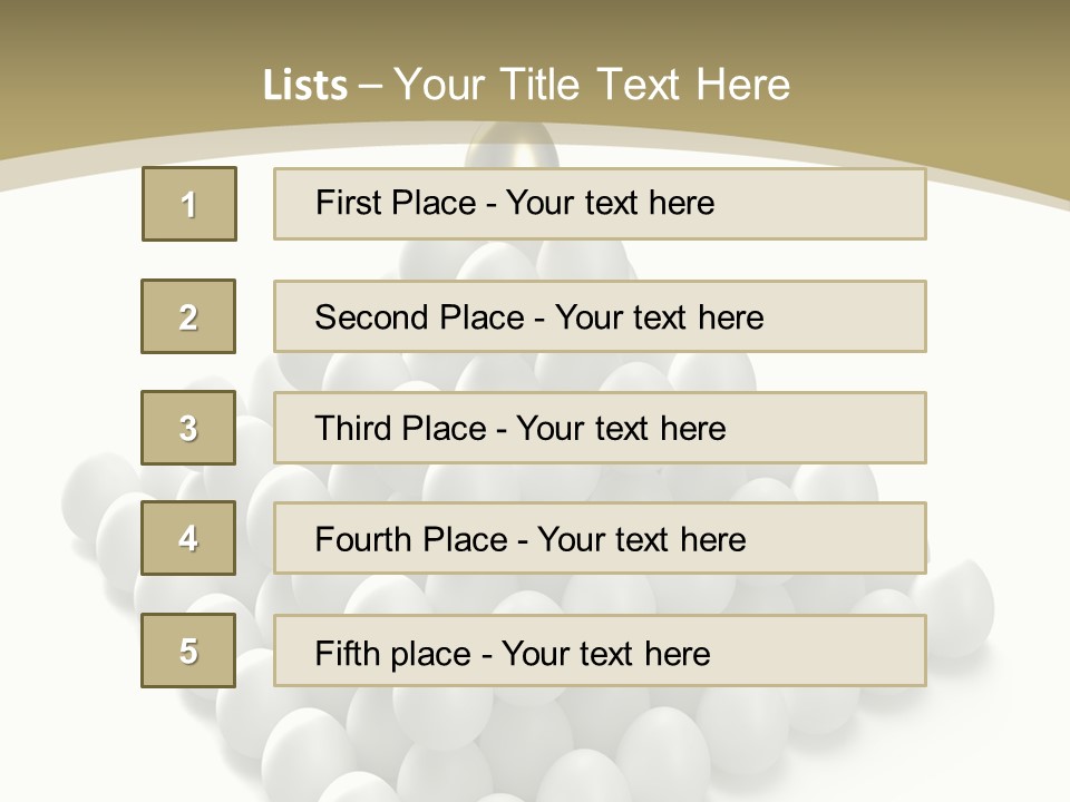 Business Individuality Food PowerPoint Template