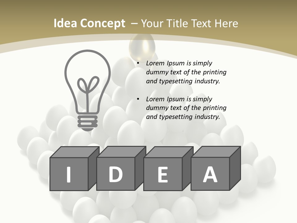 Business Individuality Food PowerPoint Template