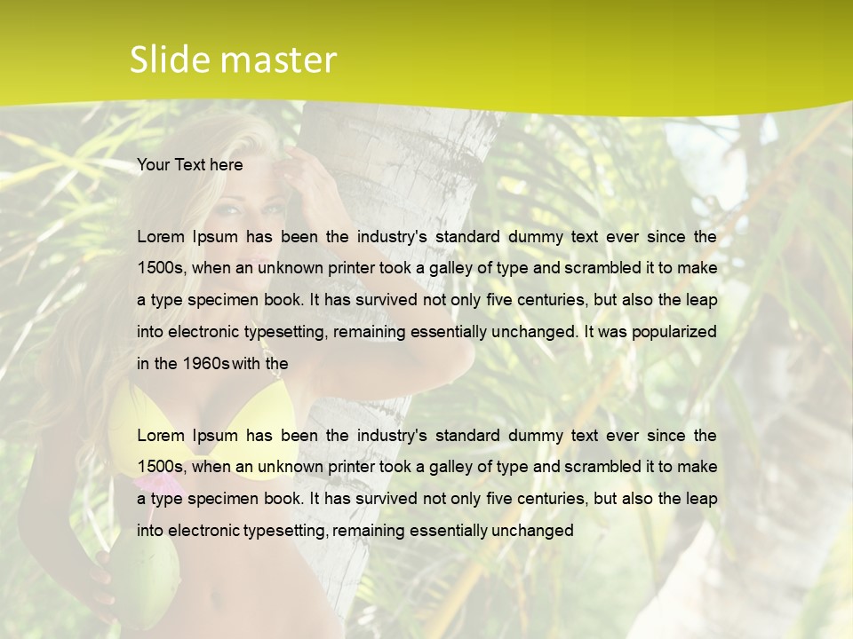 Ocean Happy Body PowerPoint Template