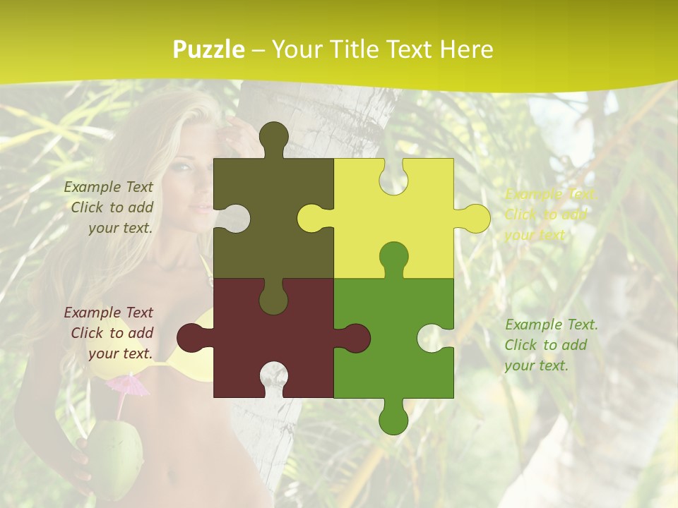 Ocean Happy Body PowerPoint Template