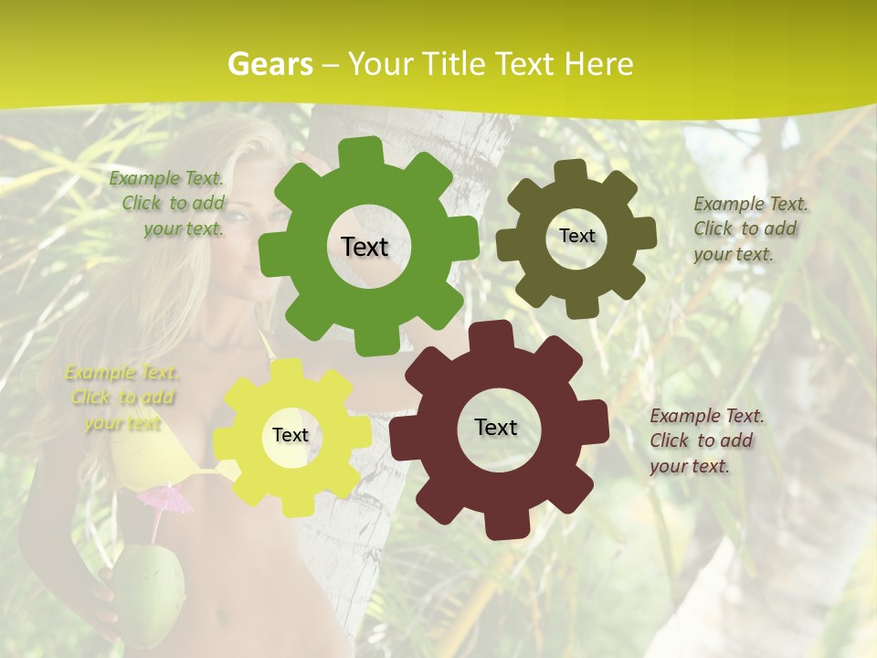 Ocean Happy Body PowerPoint Template