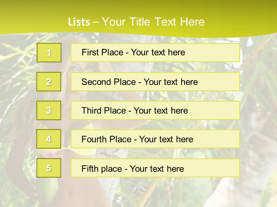 Ocean Happy Body PowerPoint Template