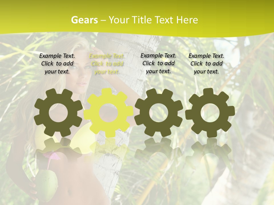 Ocean Happy Body PowerPoint Template