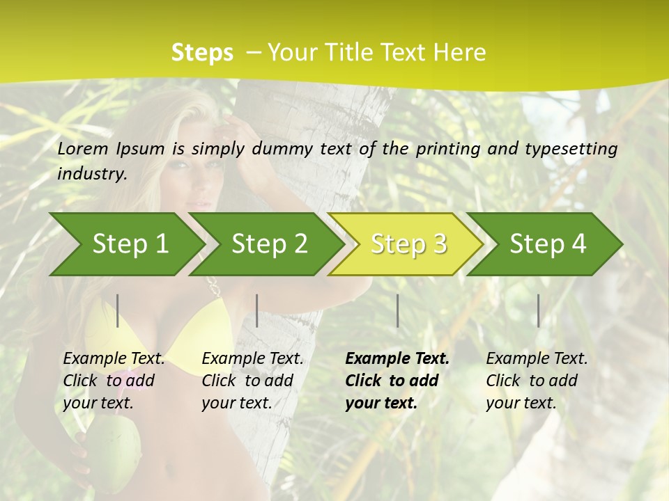 Ocean Happy Body PowerPoint Template