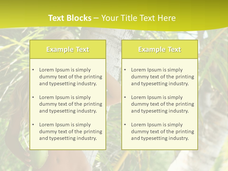 Ocean Happy Body PowerPoint Template