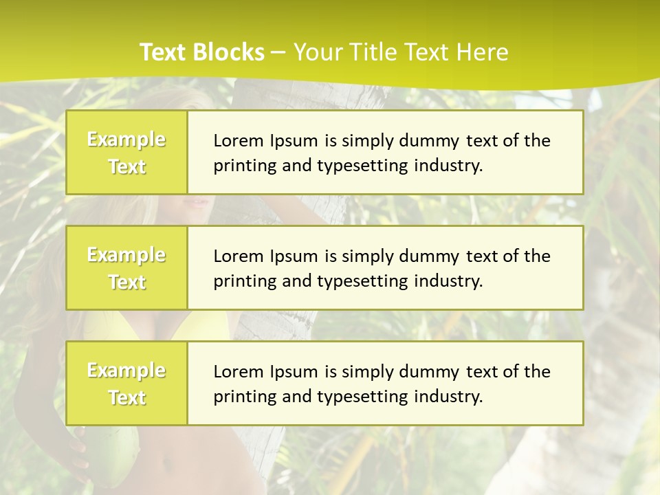 Ocean Happy Body PowerPoint Template
