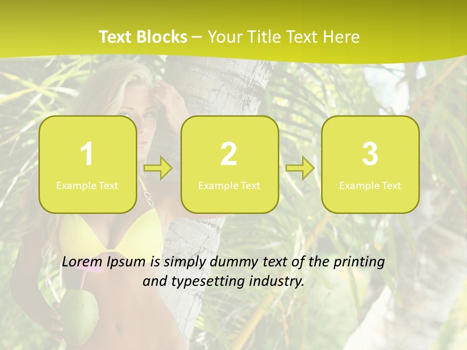 Ocean Happy Body PowerPoint Template