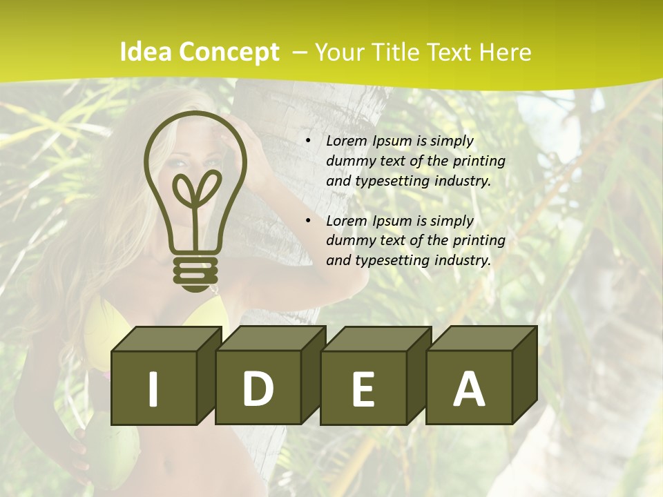 Ocean Happy Body PowerPoint Template