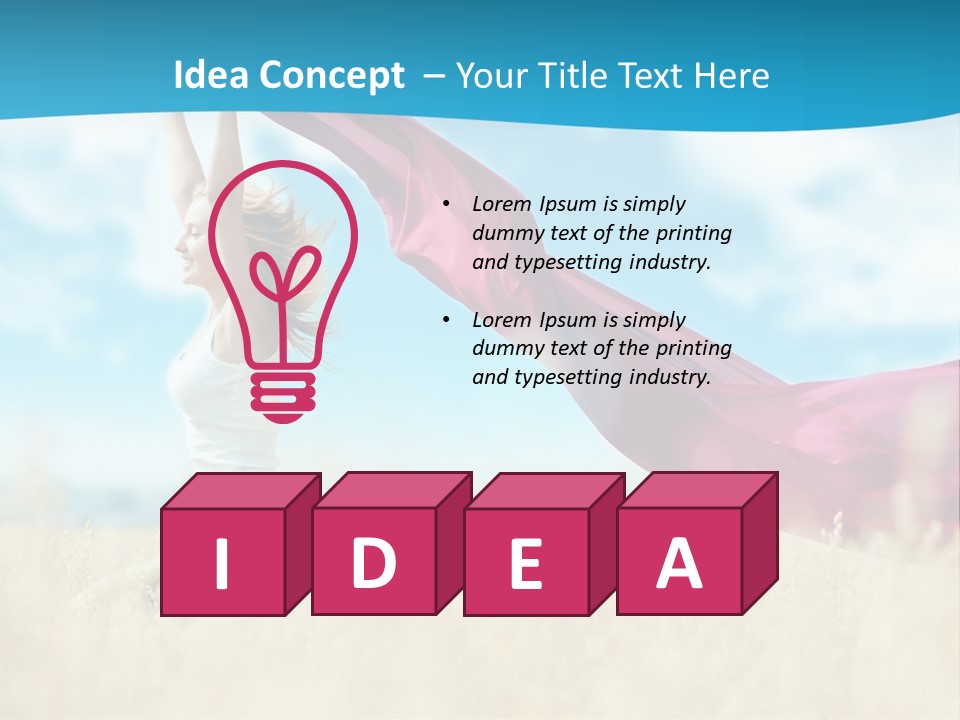 Plant Rural Fashion PowerPoint Template