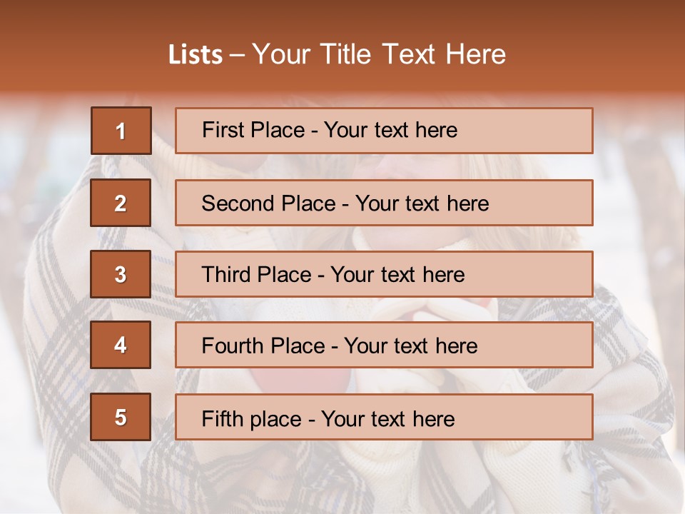Mood Caucasian Plaid PowerPoint Template