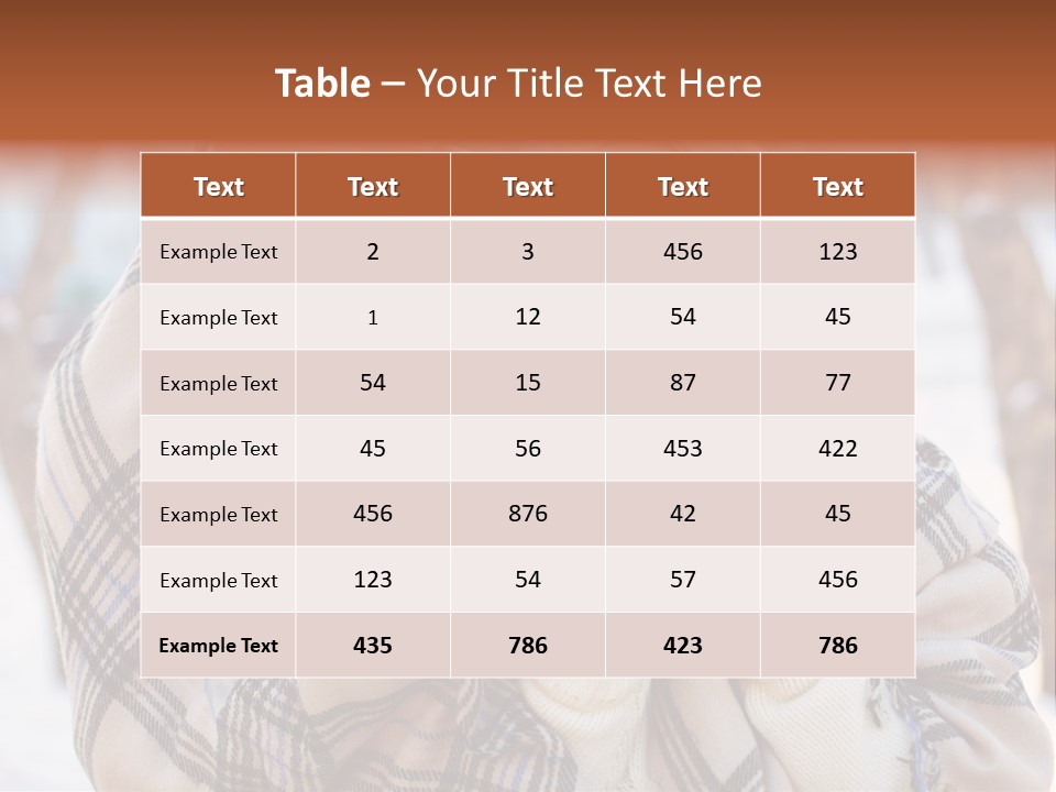 Mood Caucasian Plaid PowerPoint Template