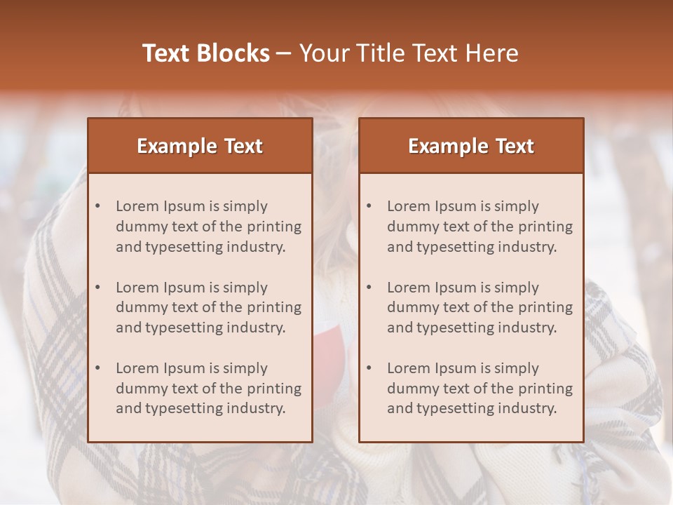Mood Caucasian Plaid PowerPoint Template