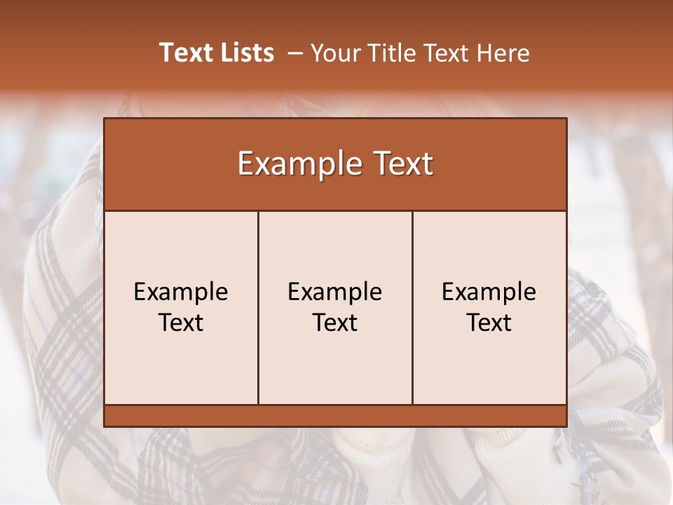 Mood Caucasian Plaid PowerPoint Template