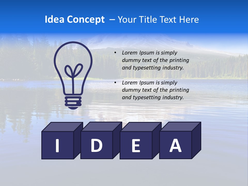 Panorama Beautiful Green PowerPoint Template