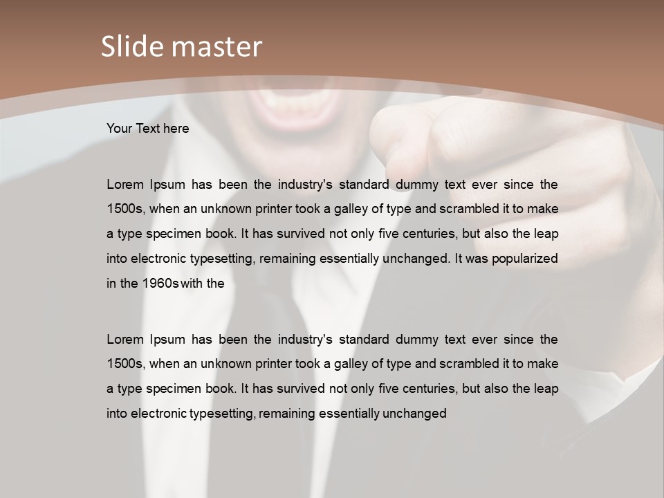 Guy Mad Crazy PowerPoint Template