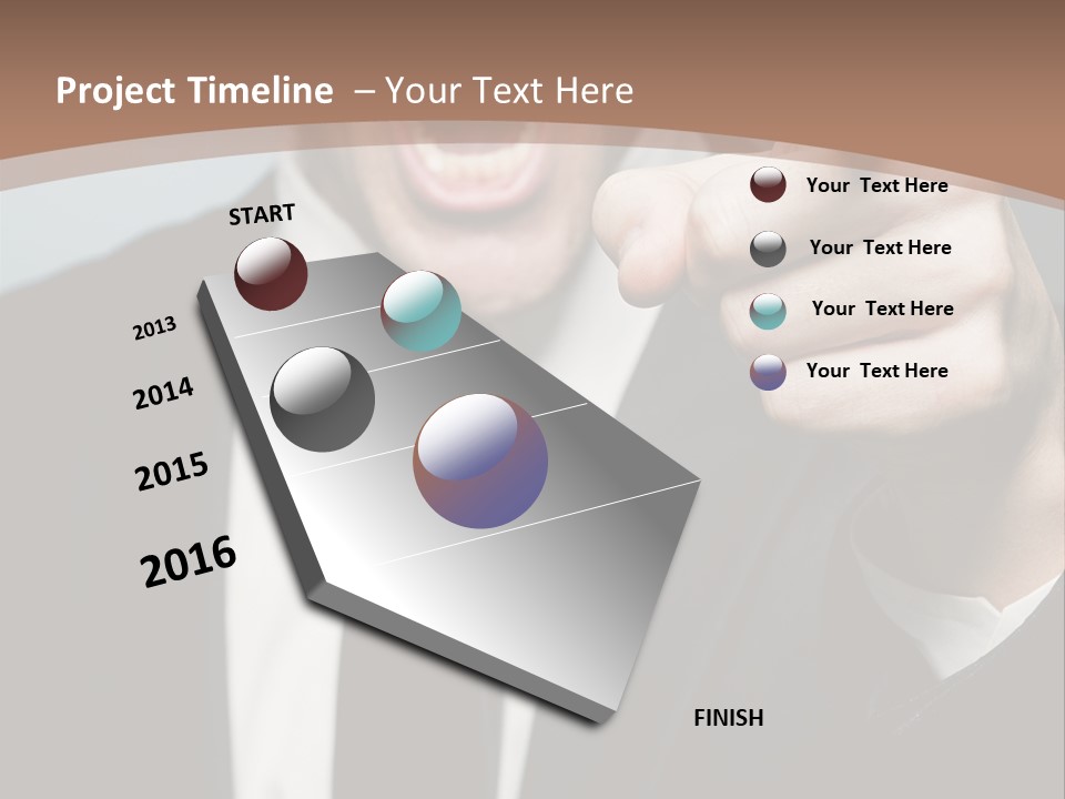 Guy Mad Crazy PowerPoint Template