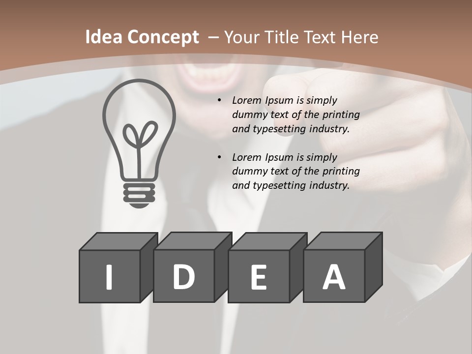 Guy Mad Crazy PowerPoint Template